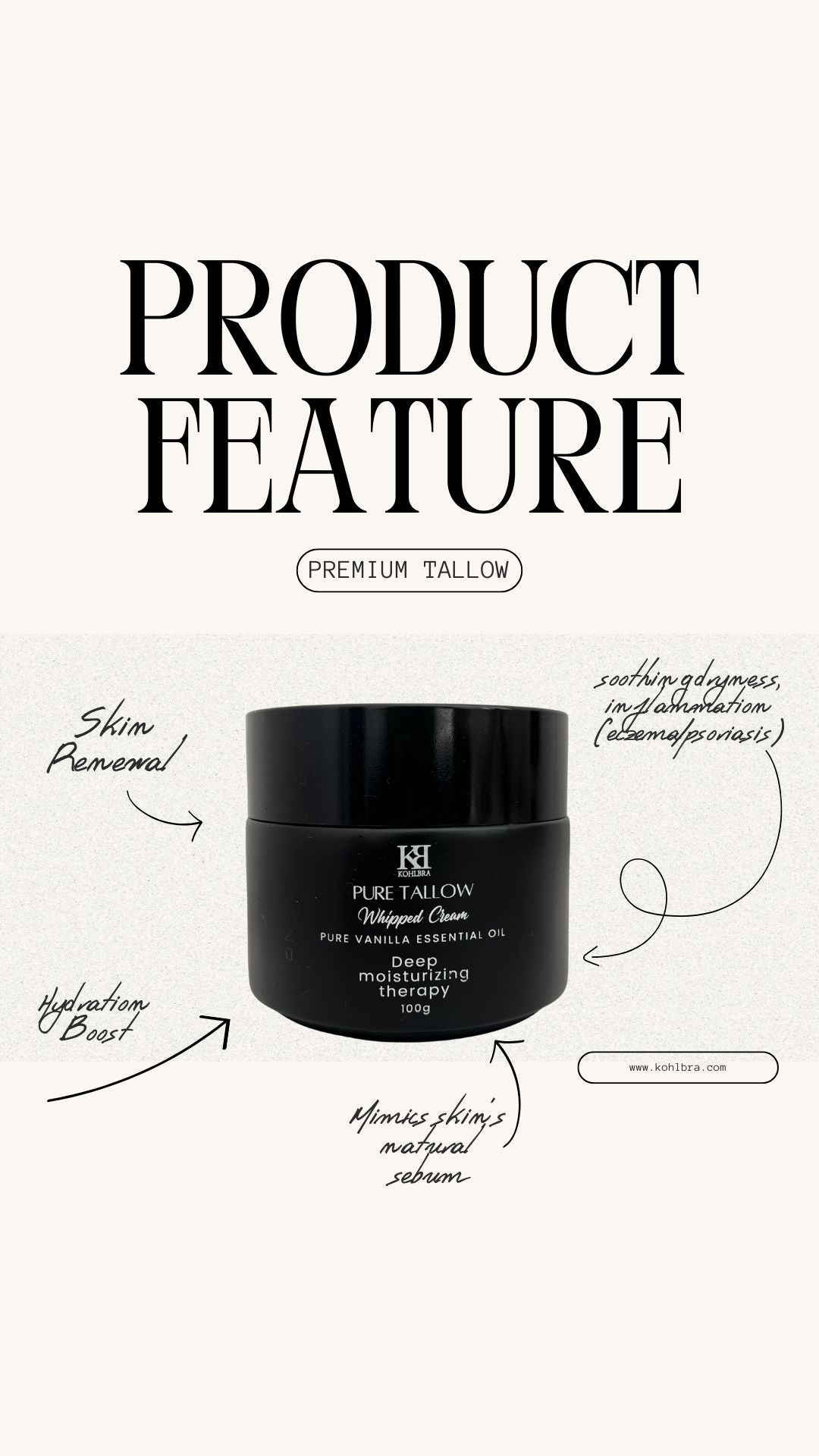 Tallow Skincare eczema & psoriasis safe